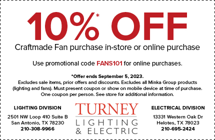 Ceiling Fan & Lighting Deals, Coupons, Promo Codes